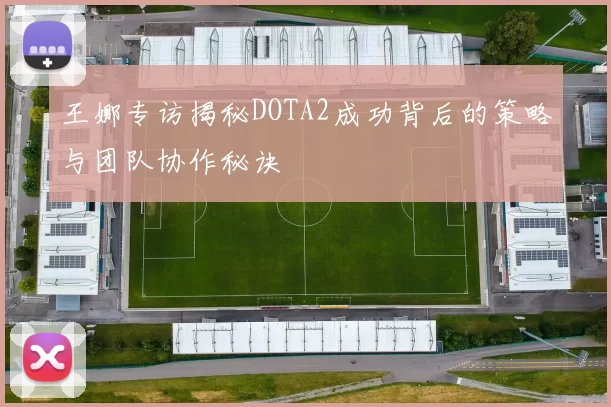 王娜专访揭秘DOTA2成功背后的策略与团队协作秘诀