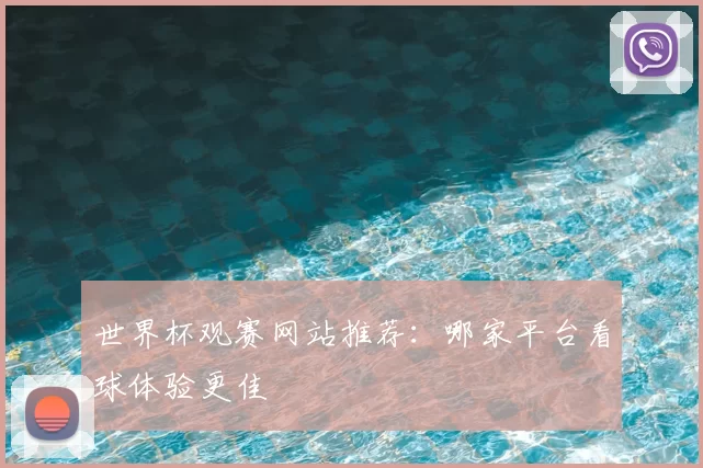 世界杯观赛网站推荐：哪家平台看球体验更佳